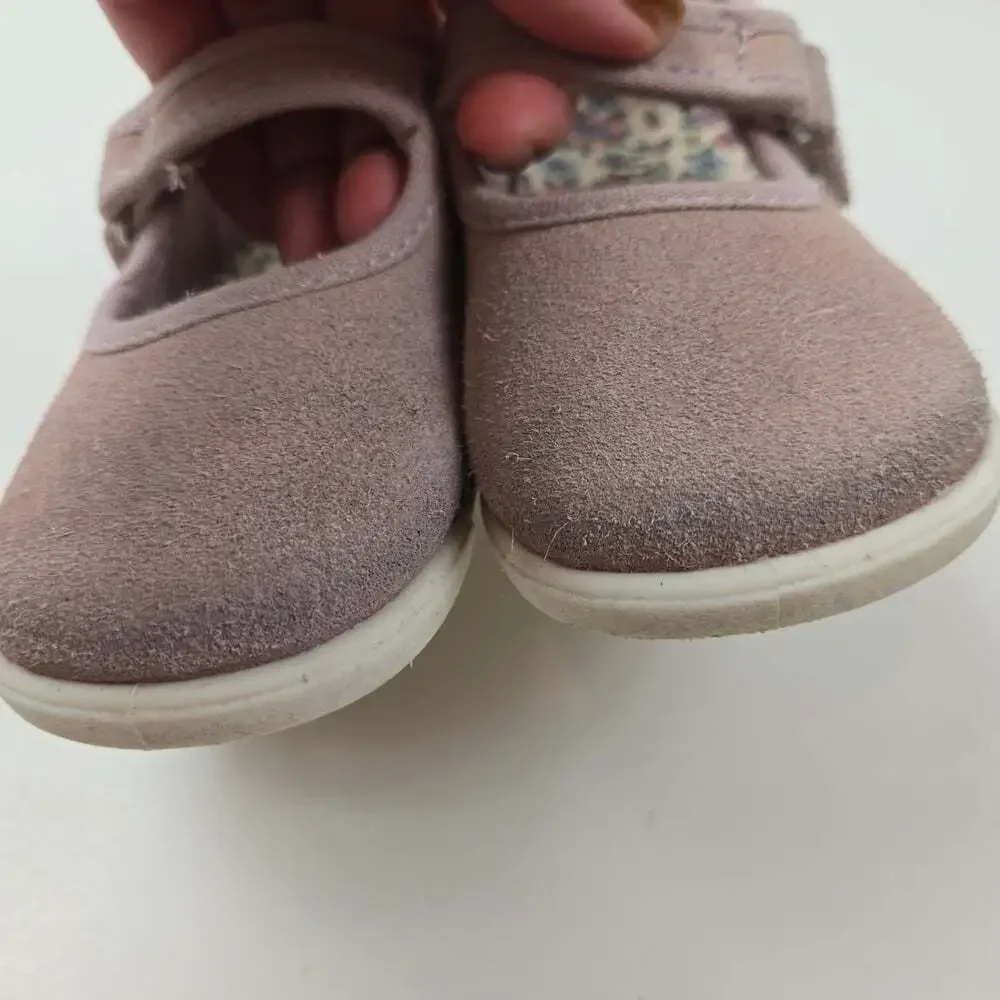 Zara Kids Pink Suede  Mary Jane Shoes Size 22 (6 US)